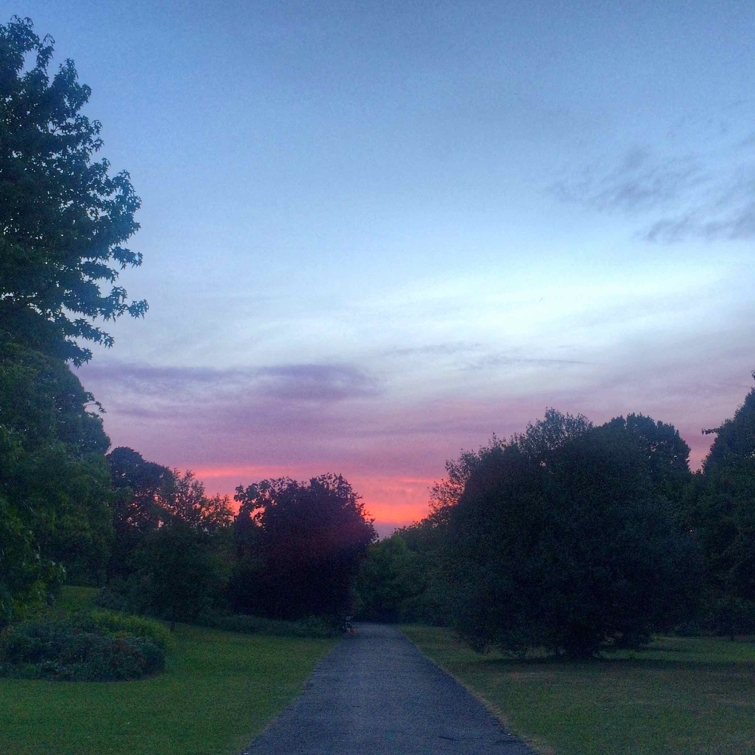 Sunset, Regent's Park, London