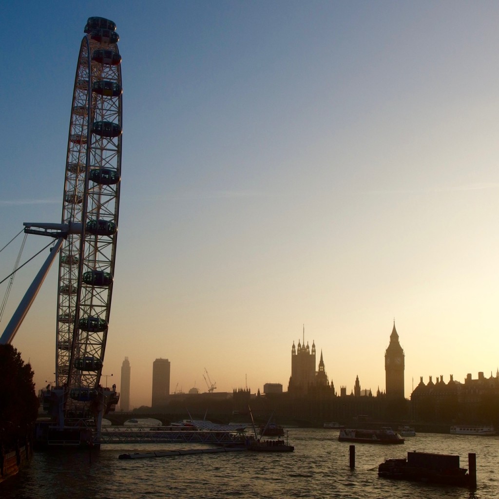 November Sunset, London