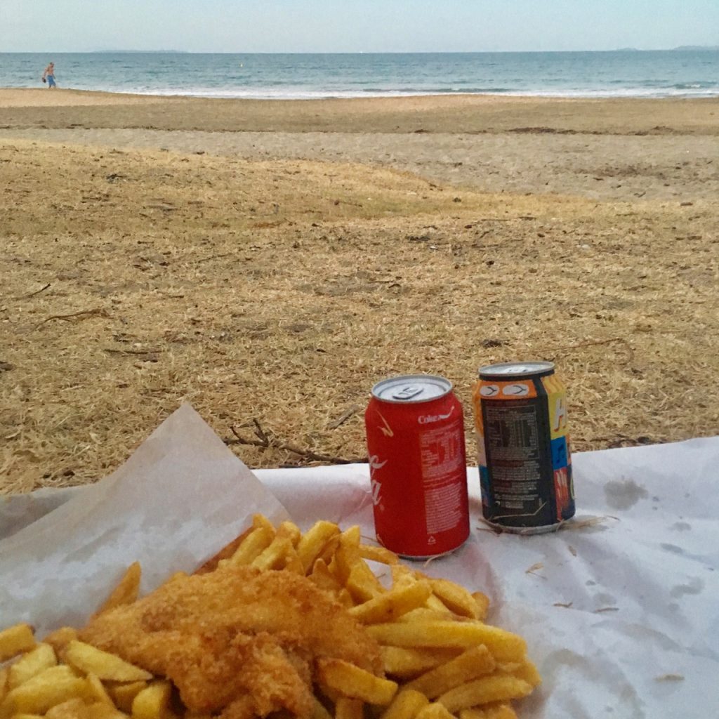 Fish and Chips, Takapuna Beach